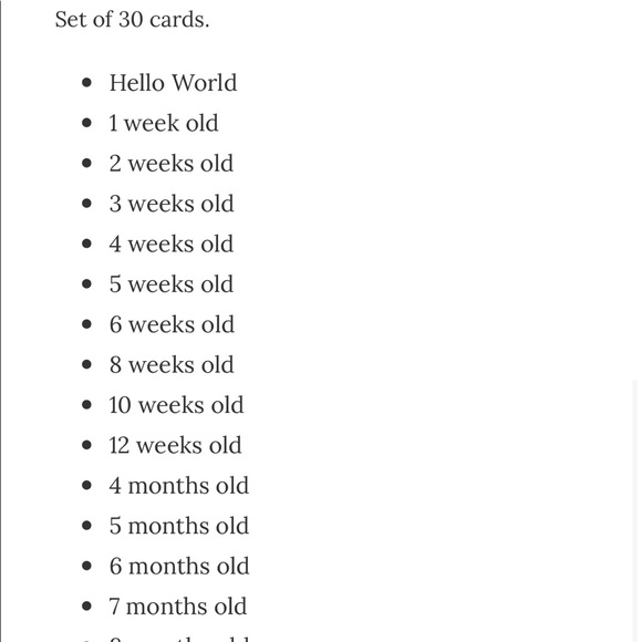 NEW Blossom & Pear Milestone Cards - Picture 4 of 5